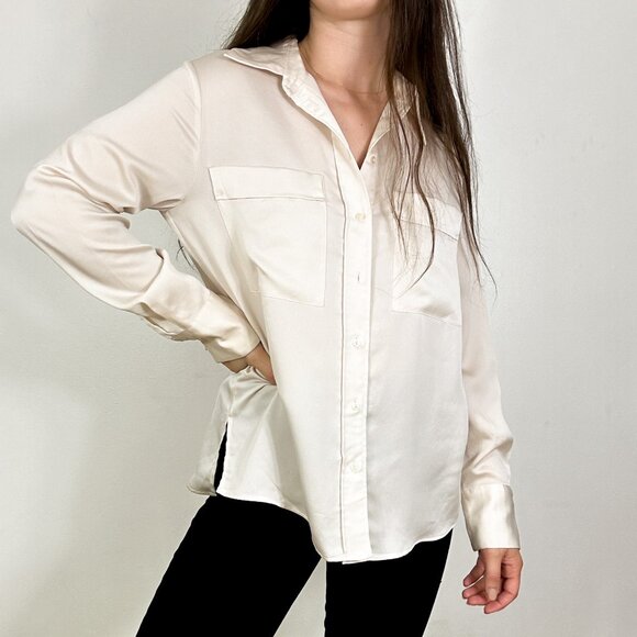 MANGO Oversized lyocell shirt - Picture 2 of 11